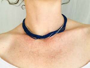 送料無料 ジュエリー 附録 ラピスラズリカレンシルバーマルチネックレスlapis Lazuli Et Karen Argente Collier Multi Arcprimarycare Co Uk