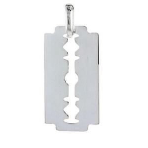 【送料無料】ジュエリー・アクセサリー シルバースターリングカミソリブレードペンダントブレロックイタリアイタリアargent sterling razor lame pendentif breloque,fabrique en italie,18 italien
