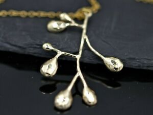 【送料無料】ジュエリー・アクセサリー ブランチペンダントゴールドcollier avec branche feuille pendentif or