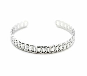 【送料無料】ジュエリー・アクセサリー マルチシルバースチールリンクスアジュレブレスレットbc4121f bracelet jonc ajoure avec multi maillons acier argente