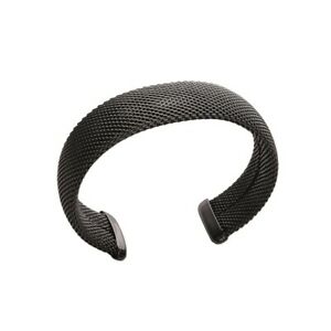 【送料無料】ジュエリー・アクセサリー リジッドスチールブレスレットブラックルテニウムkbc bracelet jonc rigide acier ruthenium noir 17mm