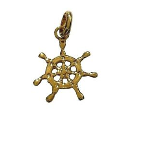 【送料無料】ジュエリー・アクセサリー メッキペンダントpendentif en plaque or gouvernail