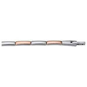 【送料無料】ジュエリー・アクセサリー ステンレスピンクブレスレットbracelet inox rose 19cm bae6284