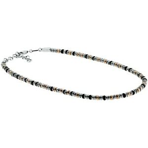 【貨物輸送無料】宝飾品・添え物 ステンレスブラックロゼcollier pour femme acier inox noir rose 48糎 7041510148