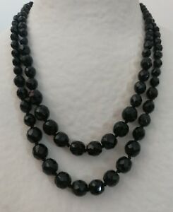 【送料無料】ジュエリー・アクセサリー ダブルランズジャイスフランスブラスクラワールcollier ancien double rangs jais francais 19e et fermoir en laiton
