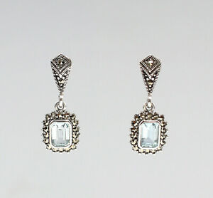 【送料無料】ジュエリー・アクセサリー シルバーブローパスマルカシットオーリンゲ9927004 925er argent blautopasmarkasitohrringe