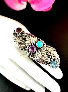 【送料無料】ジュエリー・アクセサリー ランニングベアスターリングターコイズグラナダアメジストフォリッジsubstitution running bear 925 sterling turquoise grenade amethyste feuillage