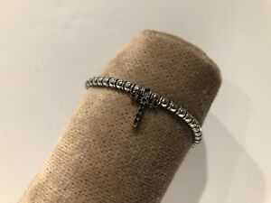 【送料無料】ジュエリー・アクセサリー ウサダパルセラエンプラタコンクルスシルバーブレスレットクロスusada pulsera en plata con cruz silver bracelet with cross used