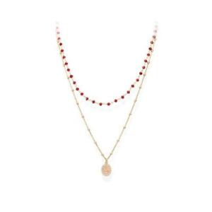 【貨物輸送無料】宝飾品・添え物 コラーナアーメンドナアルジェントオロローザcollana amen donna clscrr argento oro rosa