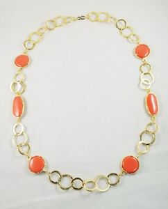 【送料無料】ジュエリー・アクセサリー ケネスジェイレーンリンクサークルコーラルステーションコリアーkenneth jay lane lien cercle corail stations collier 4712nsgc