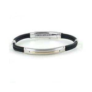 【送料無料】ジュエリー・アクセサリー ブラッチャーレザンカンウオモアッチャイオアッチャイオbracciale zancan uomo exb758rne acciaio acciaio