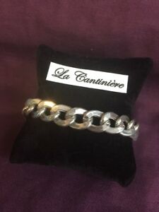 【送料無料】ジュエリー・アクセサリー シルバーグルメブレスレットマッシフナインbracelet gourmette en argent 925 massif  neuf  broc46a