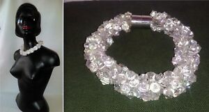 【送料無料】ジュエリー・アクセサリー プレキシネックカラーancien collier ras du cou figurant une centaines de brillants en plexi 1970