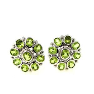 【貨物輸送無料】宝飾品・付属物 ペリドットシルバーboucles doreille peridot  argent 925 tmpl_sku004986
