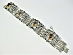 【貨物輸送無料】宝飾品・添え物 シルバーブレスレットグレナトbracelet en argent 835 avec grenat, 66,4 g