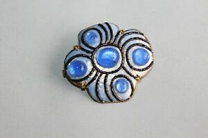 【貨物輸送無料】宝飾品・添え物 アンドレバゾエナメルアールデコブローチbelle broche art deco en emaux  signee andree bazot