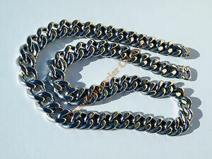 【貨物輸送無料】宝飾品・添え物 チェインコリアースチールグルメchaine collier 61 糎 argente acier inoxydable maille gourmette large 13 粍 lys