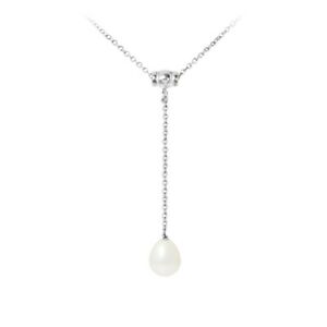 【貨物輸送無料】宝飾品・添え物 頸飾りcollier femme en argent massif 9251000 et perle de culture deau douce blanc