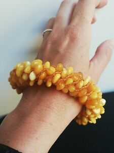 【貨物輸送無料】宝飾品・付属物 バルト腕輪bracelet ancien en ambre de baltique, creation artistique