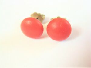 【貨物輸送無料】宝飾品・添え物 イヤリングゴールドコーラルantique boucles doreilles or 333 avec corail, 2,24 g