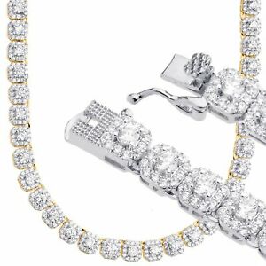 【貨物輸送無料】宝飾品・付属物 アイスアウトブリングジルコンテニスチェーンiced out bling zircone chaine de tennis  cluster 5粍 55珊