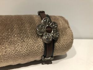 【貨物輸送無料】宝飾品・添え物 シルバーレザーブレスレットシルバーレザーブレスレットneuf  bracelet en argent et cuir la bruixeta  silver amp; cuir bracelet
