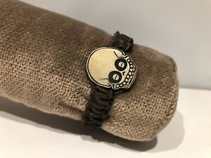 【送料無料】ジュエリー・アクセサリー シルバーレザーブレスレットシルバーレザーブレスレットスカルneuf bracelet en argent et cuir rosich silver amp; cuir bracelet crane