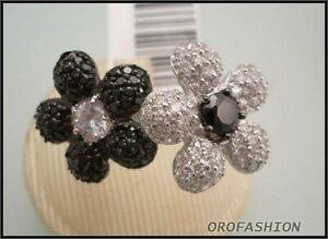 【貨物輸送無料】宝飾品・添え物 イタリアアルジェントコンクリスタリアネロanello インチ argento con cristalli made インチ italy an120zj