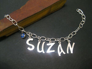 【貨物輸送無料】宝飾品・佩び物 パーソナライズカスタムメイドブレスレットジョラーシルバーpersonalized your name custom made bracelet selectable font silver by joller