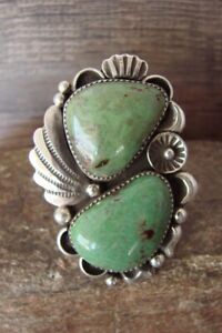 【送料無料】ジュエリー・アクセサリー ナバホシルバースターリングターコイズアジャスタブルサイズリングnavajo argent sterling turquoise reglable taille bague 9 vers 14,