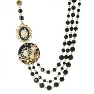 【貨物輸送無料】宝飾品・付属物 コラーナソディニドナパールネロcollana sodini donna 330540 perle nero