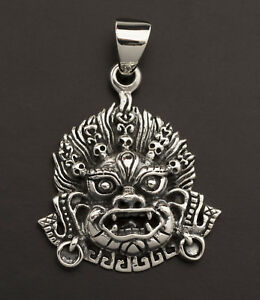 【送料無料】ジュエリー・アクセサリー チベットペンダントデイテマハカラシルバージュエリーチベットpendentif tibetain deite mahakala argent 925 218g bijoux tibet 25857 l18