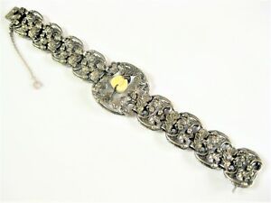 【貨物輸送無料】宝飾品・付属物 シルバーブレスレットグランデルbracelet en argent 800 avec grandel, 19,3 珊