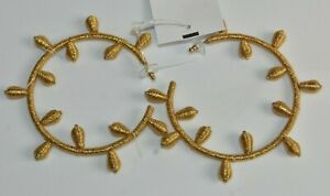 【貨物輸送無料】宝飾品・付属物 ナインオスカーデラレンタコルドンイヤリングゴールドneuf oscar de la renta cordon boucles doreilles or