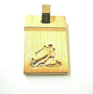 【送料無料】ジュエリー・アクセサリー ゴールドメッキペンダントスキーヤーpendentif en plaque or skieur