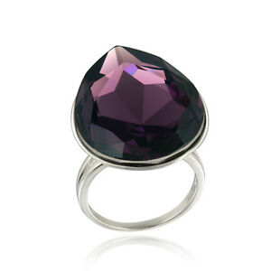 【送料無料】ジュエリー・アクセサリー スワロフスキーアメジストティアーズファッションサイズリングswarovski amethyste larme mode taille bague 7