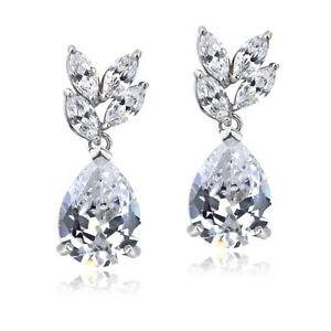 【送料無料】ジュエリー・アクセサリー シルバースターリングジルコネティアーズファッションイヤリング925 argent sterling 8ct zircone larme mode boucles doreilles