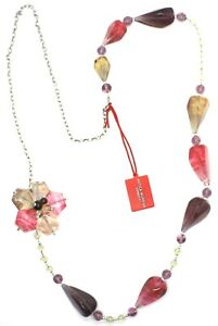 【貨物輸送無料】宝飾品・付属物 コラーナアンティカムリーナヴェネツィアヴェトロムラーノフィオーレゴッチェロッソcollana antica murrina venezia, vetro murano, 90 珊, co561a29, fiore gocce rosso