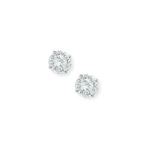 【送料無料】ジュエリー・アクセサリー ジュエルコロンドンホワイトジルコーネイヤリングjewelco london femmes 9ct or blanc zircone 4 griffes boucles doreilles 6mm