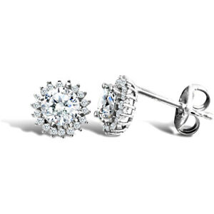 【貨物輸送無料】宝飾品・付属物 ジュエルコロンドンホワイトジルコーネロンドjewelco london 9コンピュータ断層撮影法 or blanc zircone rond grappe boucles doreilles clous