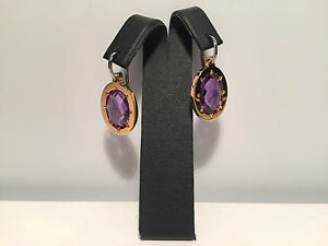 【送料無料】ジュエリー・アクセサリー イヤリングスチールアメジストアメジスト boucles doreilles acier amp; amethyste et amethyste