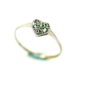 【送料無料】ジュエリー・アクセサリー ツァボライトガーナットリングシルバーbague grenat tsavorite argent 925