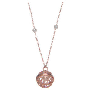 【貨物輸送無料】宝飾品・添え物 アーメンベルネックレスシルバーロゼcollier amen grelot appel des anges argent rose