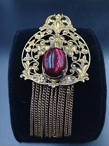 【送料無料】ジュエリー・アクセサリー ビクトリアアールヌーボーガラスバイオレットジャイアントカボションアレンジメントantique victorien art nouveau verre violet geante cabochon cuivre arrangement