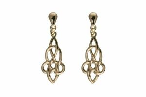 爆売り 送料無料 ジュエリー アクセサリー Goutte Doreilles Boucles Motif Celtique Or ケルトゴールドパターンイヤリング