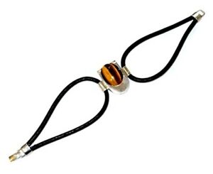 【貨物輸送無料】宝飾品・付属物 シルバータイガーアイブレスレットbracelet oeil de tigre argent