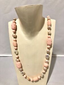 【送料無料】ジュエリー・アクセサリー コラーナドナパールエコンキリエローザコンフオルトcollana donna perle e conchiglie rosa confuorto