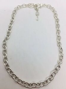 【貨物輸送無料】宝飾品・佩び物 ジュディスリプカシルバーマッシブジルコンキュービクキーチェーンネックレスjudith ripka argent massif zircon cubique cle chaine collier