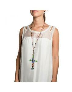 【貨物輸送無料】宝飾品・佩び物 コリアーソティルクロワエリサカヴァレッティcollier sautoir croix multicolor elisa cavaletti elp160505517