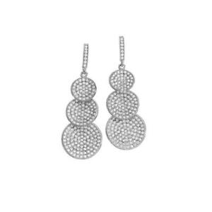 【貨物輸送無料】宝飾品・添え物 イヤリングアンブロシアドナシルバーシルバージルコネboucles doreilles ambrosia donna aao016 argent argent zircone